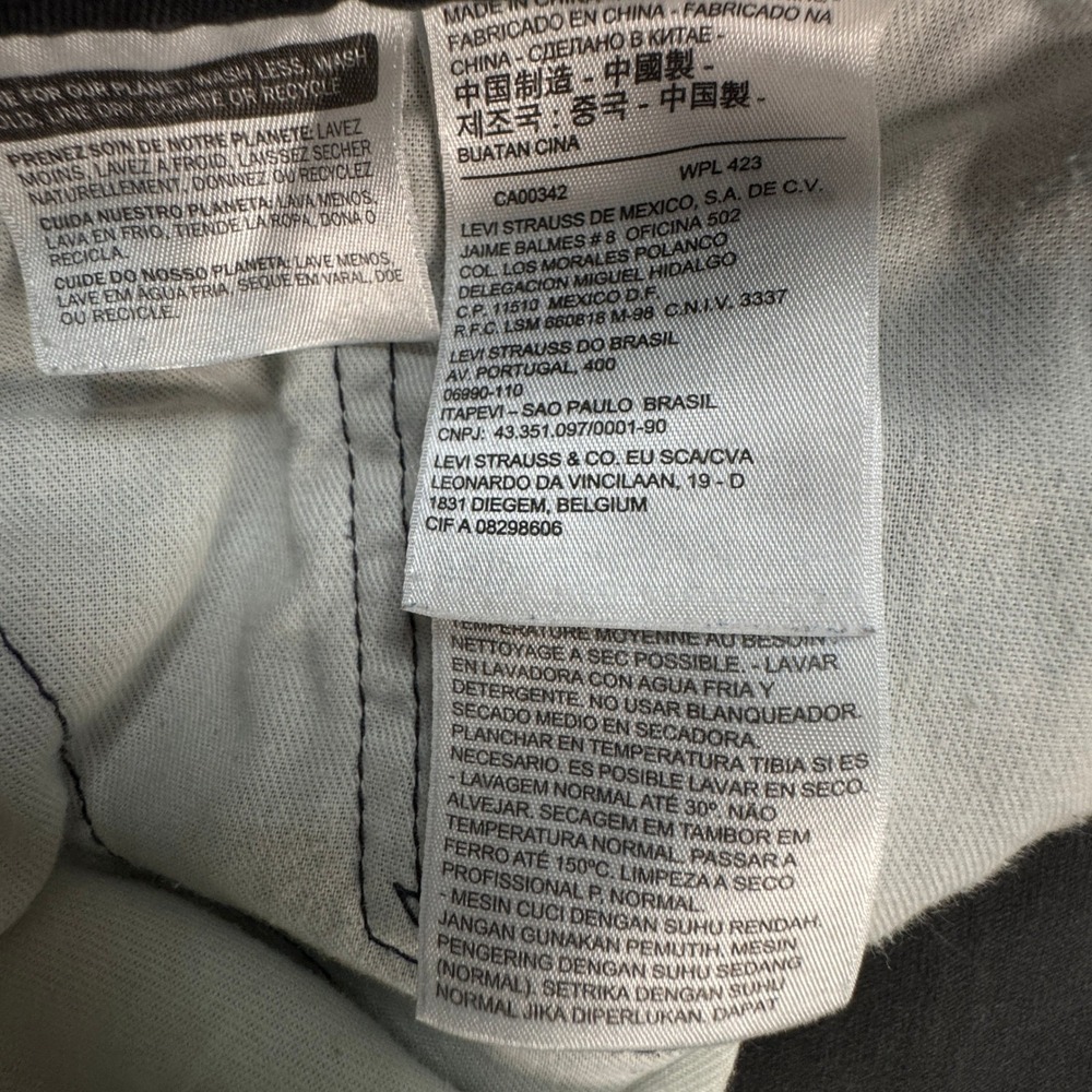 Levis 541 Athletic Taper Gray Jeans Mens 46x30 Charcoal EUC! Clean! - Picture 5 of 10